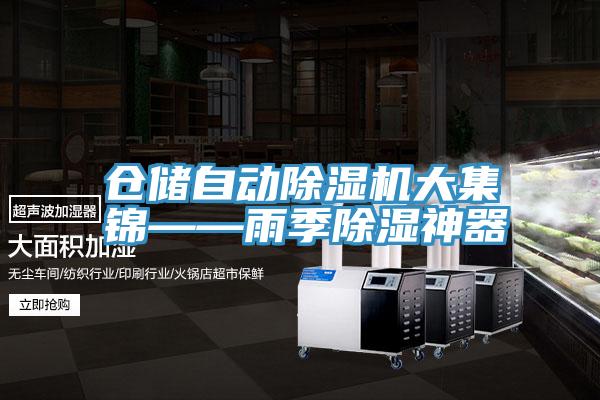 倉儲自動PICACG哔咔官网入口大集錦——雨季除濕神器