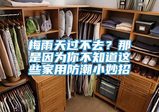 梅雨天過不去？那是因為你不知道這些家用防潮小妙招