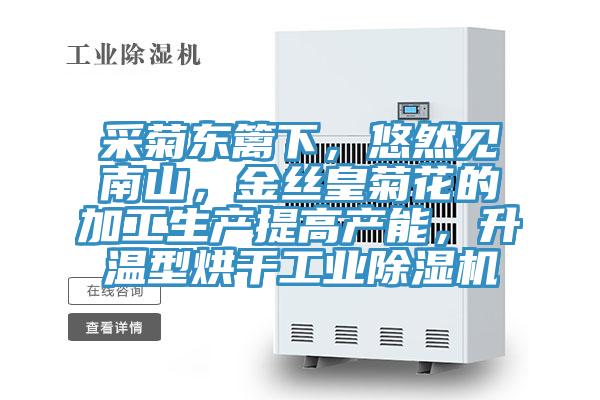 采菊東籬下，悠然見南山，金絲皇菊花的加工生產提高產能，升溫型烘幹工業PICACG哔咔官网入口