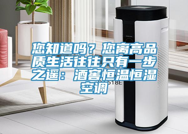 您知道嗎？您離高品質生活往往隻有一步之遙：酒窖恒溫恒濕空調