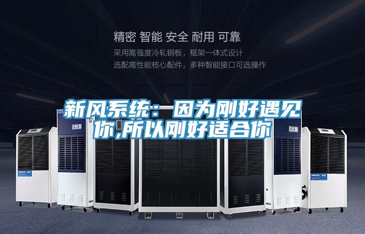 新風係統：因為剛好遇見你,所以剛好適合你