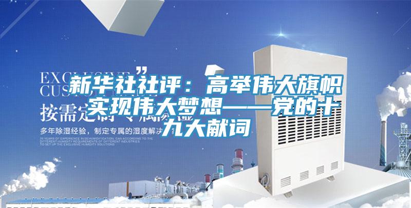 新華社社評：高舉偉大旗幟 實現偉大夢想——黨的十九大獻詞