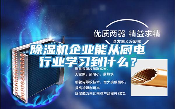 PICACG哔咔官网入口企業能從廚電行業學習到什麽？