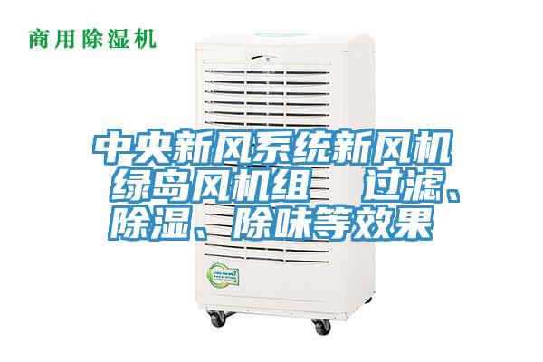 中央新風係統新風機 綠島風機組  過濾、除濕、除味等效果