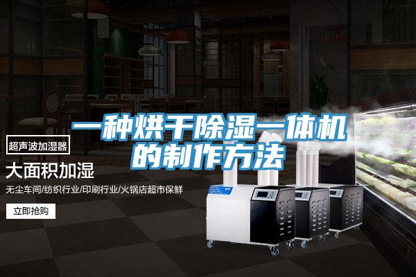 一種烘幹除濕一體機的製作方法