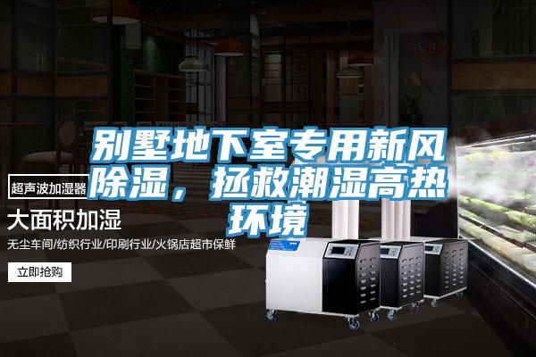 別墅地下室專用新風除濕，拯救潮濕高熱環境