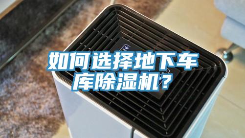 如何選擇地下車庫PICACG哔咔官网入口？