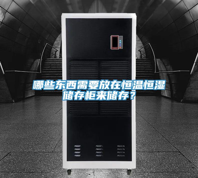 哪些東西需要放在恒溫恒濕儲存櫃來儲存？