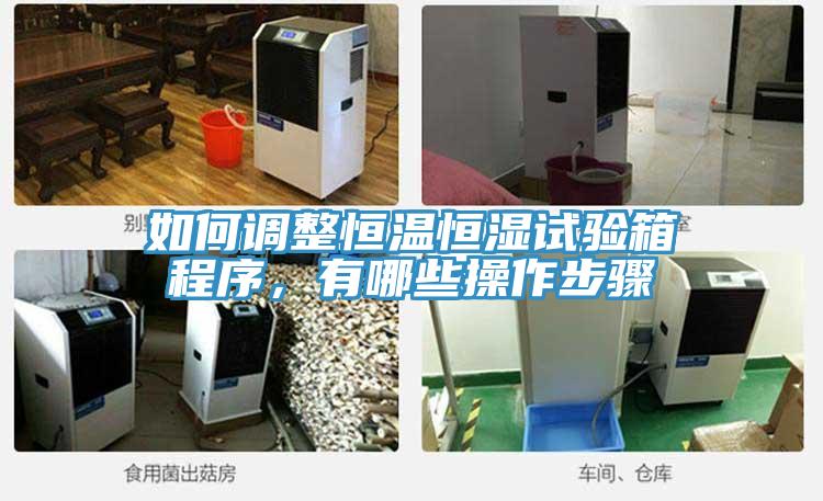 如何調整恒溫恒濕試驗箱程序，有哪些操作步驟