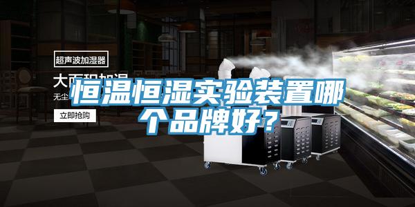 恒溫恒濕實驗裝置哪個品牌好？