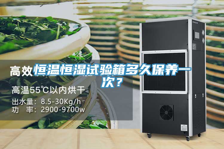 恒溫恒濕試驗箱多久保養一次？