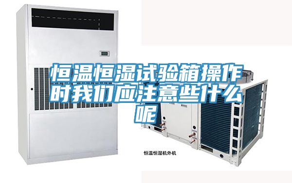 恒溫恒濕試驗箱操作時哔咔漫画免费观看入口官网應注意些什麽呢