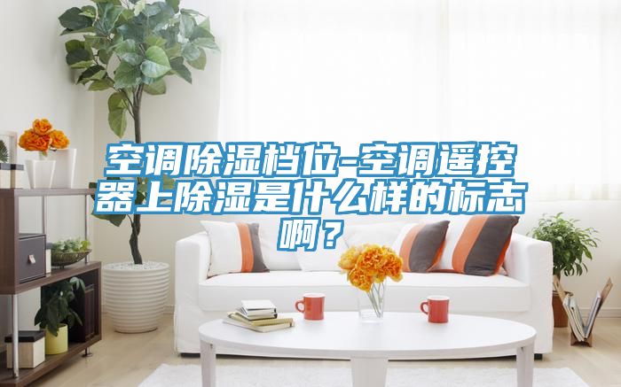 空調除濕檔位-空調遙控器上除濕是什麽樣的標誌啊？