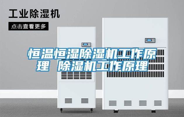 恒溫恒濕PICACG哔咔官网入口工作原理 PICACG哔咔官网入口工作原理