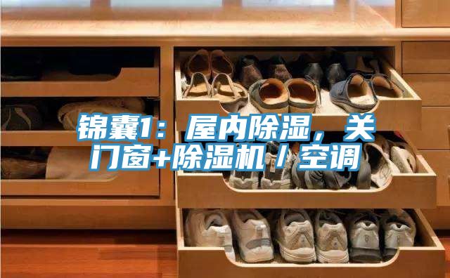 錦囊1：屋內除濕，關門窗+PICACG哔咔官网入口／空調